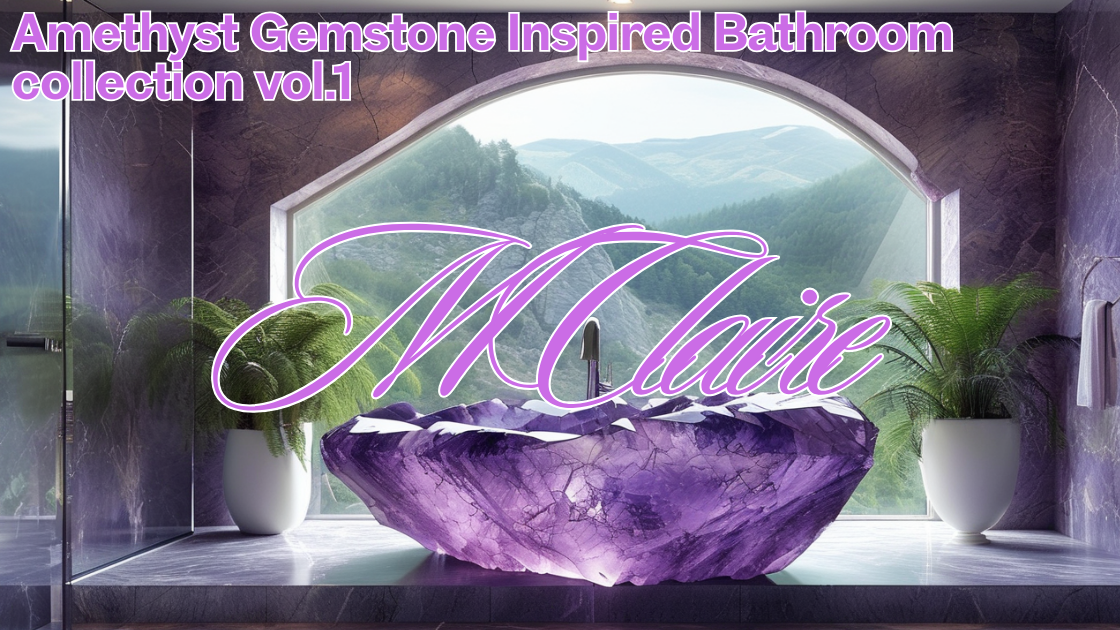 AMETHYST GEMSTONE INSPIRED BATHROOM collection vol. 1