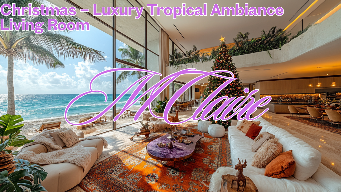 MClaire - Christmas Luxury Tropical Ambiance Living Room